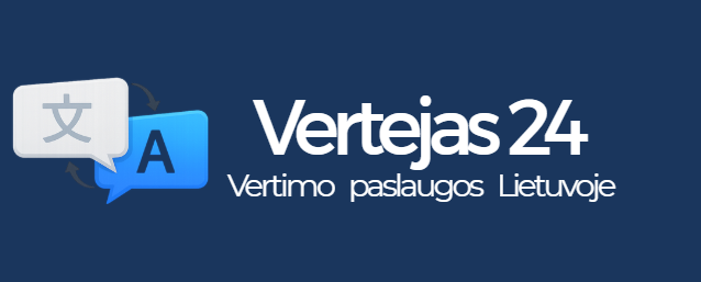 „Vertejas24“ logotipas – profesionalios vertimo paslaugos Lietuvoje.